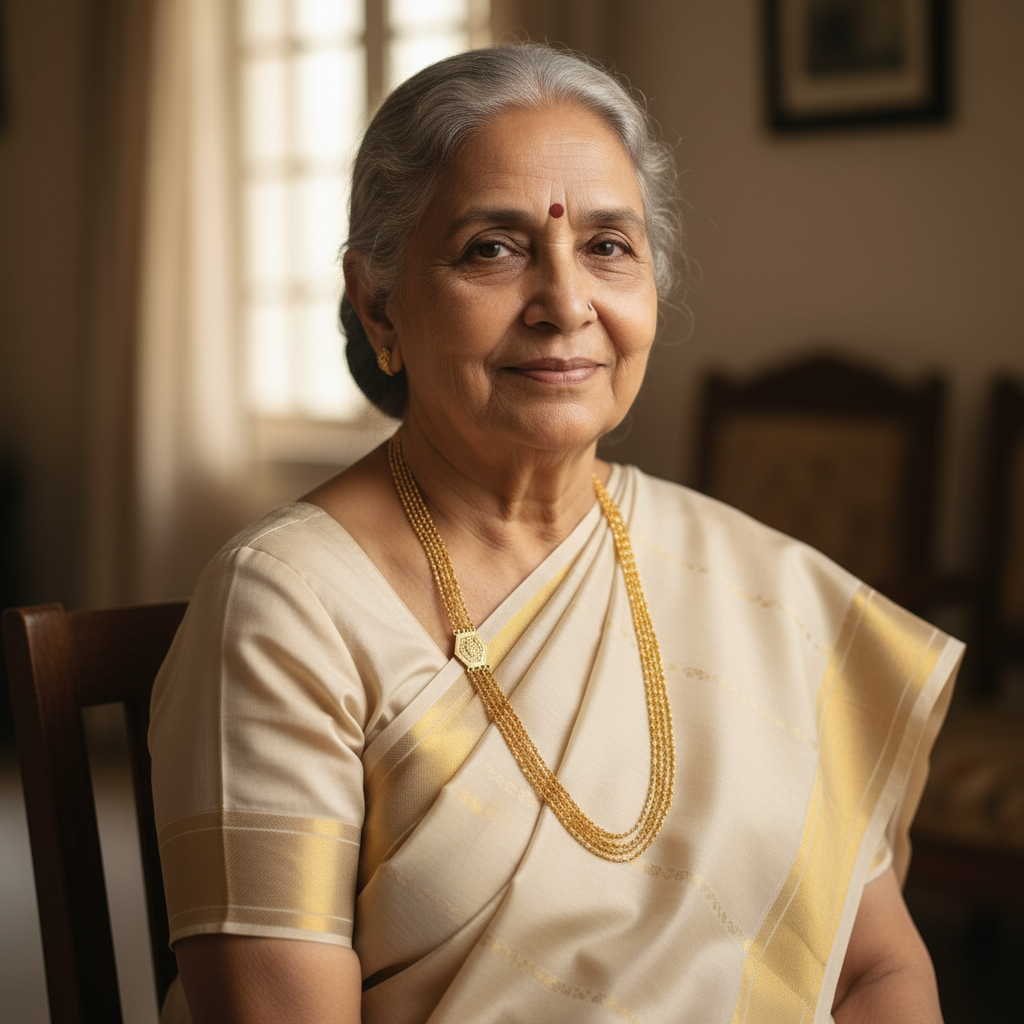 24K Gold Plated 4 Lines Handmade Palakasarulu Chain - 24 Inches