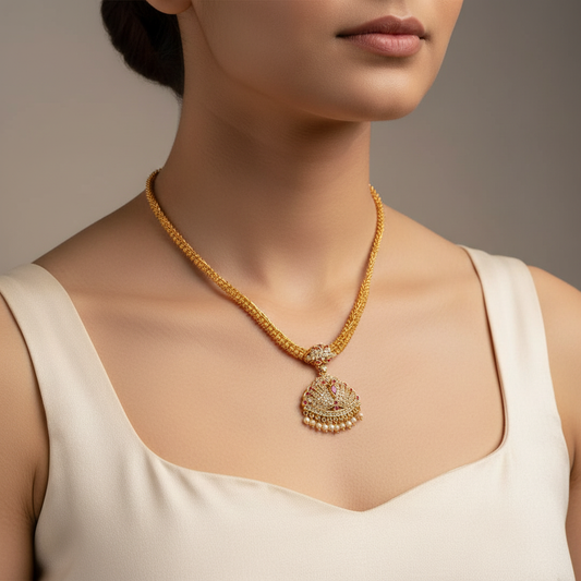 Elegant Model Necklace Lifestyle