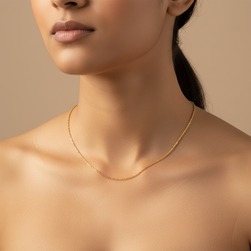 Elegant Model – Twisted Rope Chain
