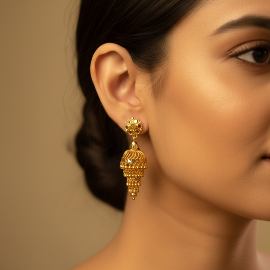 Elongated Tassel Jhumka