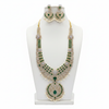 Emerald CZ Bridal Necklace Set – White Background