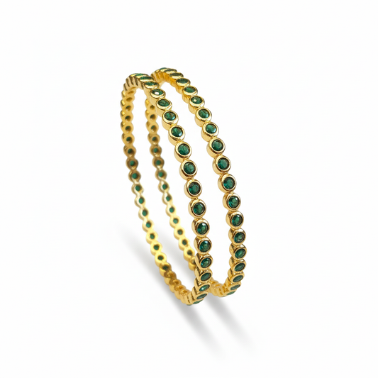 Emerald Green Bangles Shadow