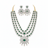 Emerald Green Set White Background