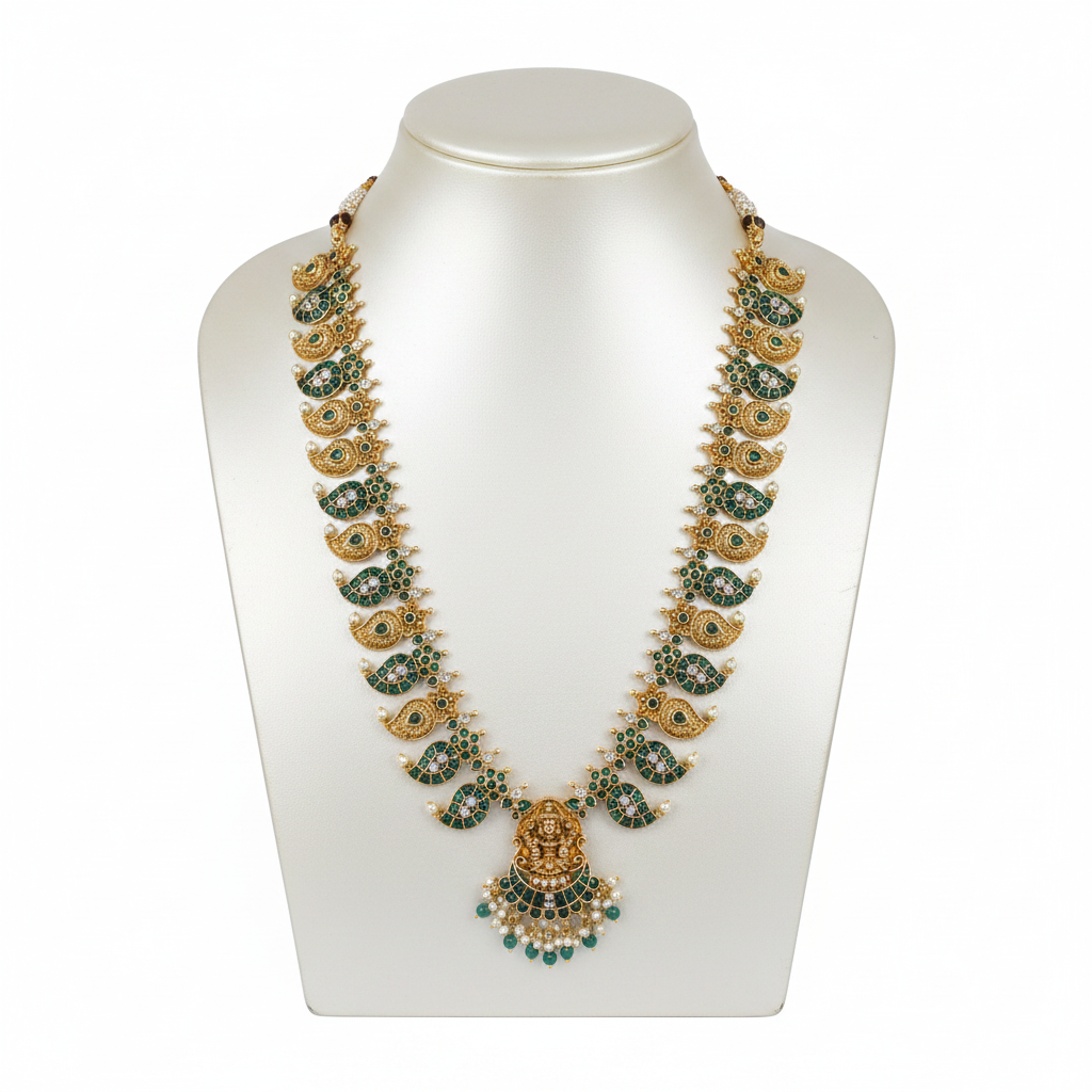 Emerald Temple Necklace Long