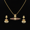 Enamel Lattice Pendant Set - Flat Lay