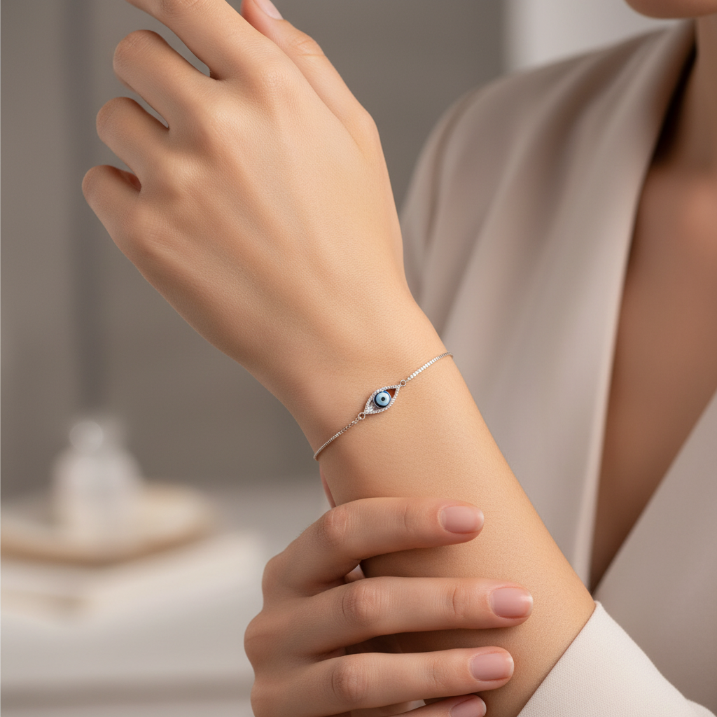 Evil Eye Bracelet - Model Wear
