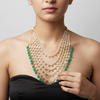 Tanzanite Polki Panchlada Haar - Five Layer Necklace | Asp Fashion