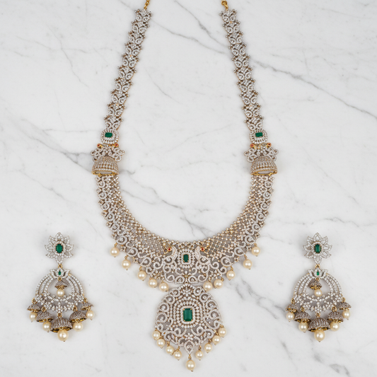 Flat Lay - Diamond Bridal Jewelry Set