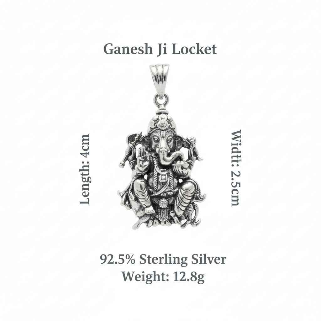 Ganesh Ji Locket - With Specifications