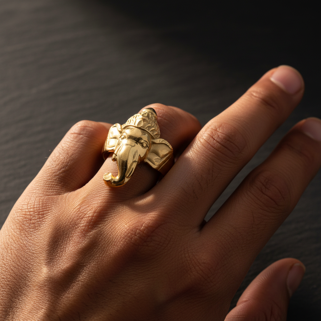 Ganesha Ring - Front Facing