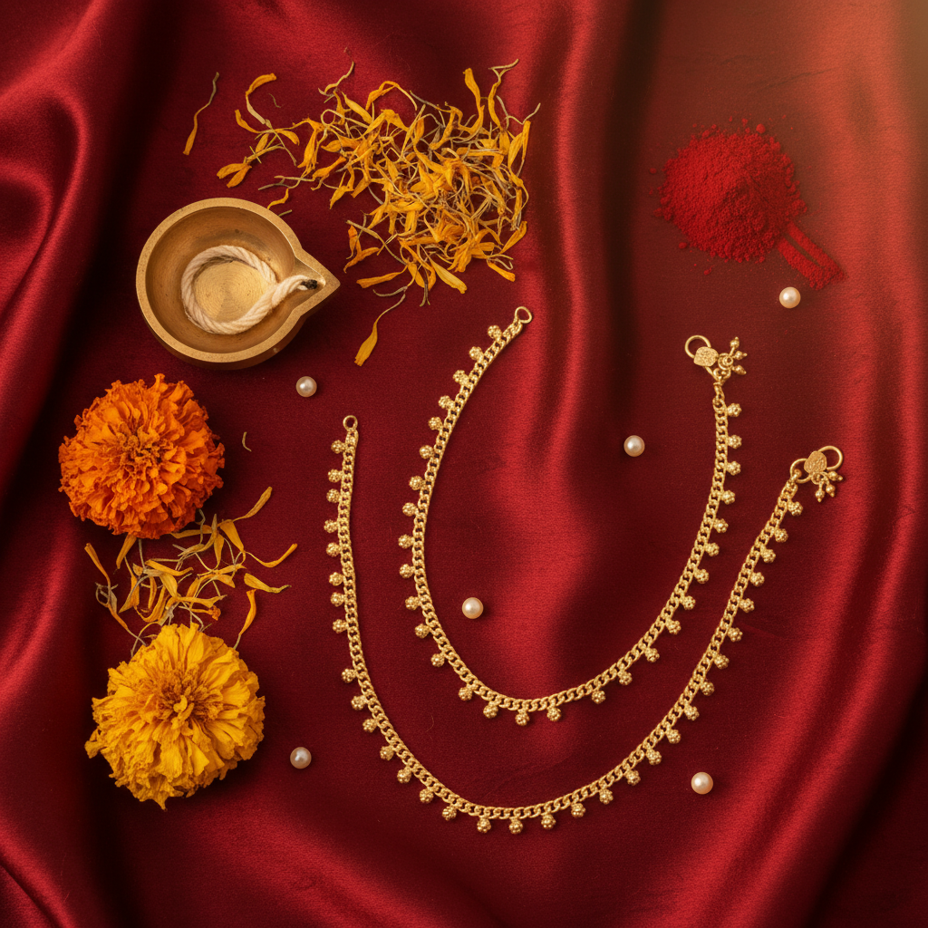 Gold Anklets Flat Lay - Cultural Context