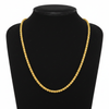 Gold Chain Necklace on Mannequin Display