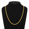 Gold Chain Necklace on Mannequin Display