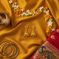 Gold Filigree Jhumka Flat Lay - Cultural Context