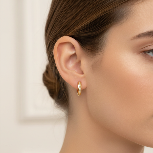 Gold Huggie Earrings