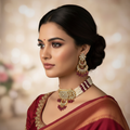 Gold Kundan Choker Chandbali Lifestyle