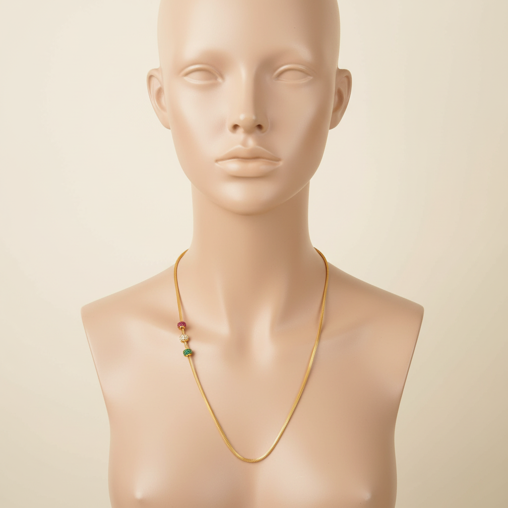 Gold Mesh Necklace – Mannequin Display