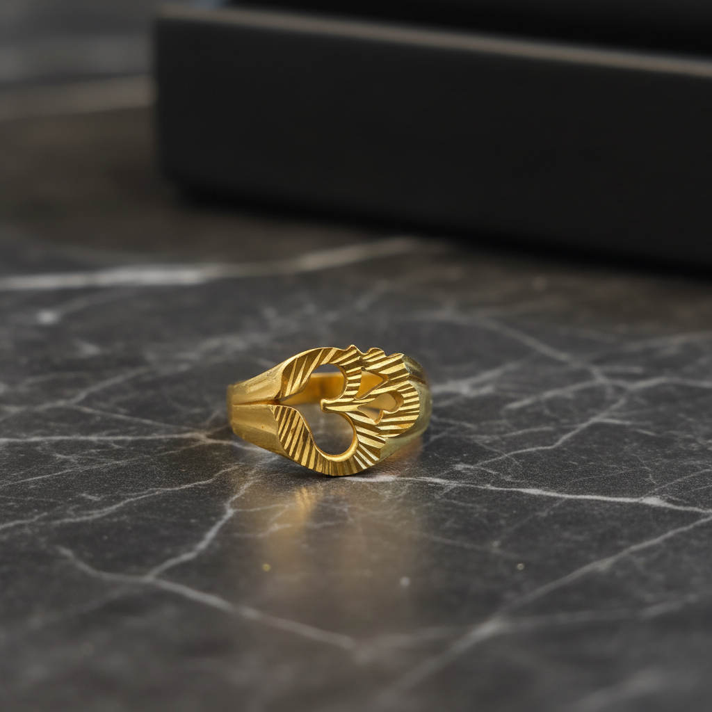 Gold Om Ring Lifestyle