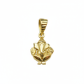 Gold Plated Lord Ganesh Locket - White Background
