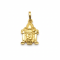 Gold Plated Tirupati Balaji Locket - White Background