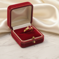 Gold Red Ruby Ring Lifestyle