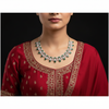Green CZ necklace set
