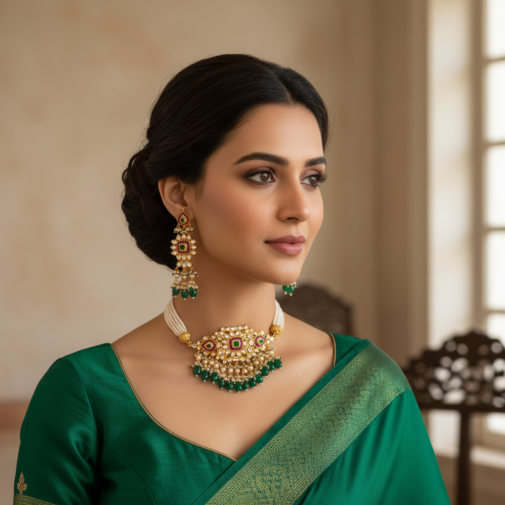 Handmade Kundan Choker Lifestyle