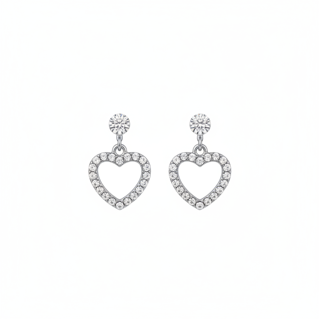 Heart Crystal Earrings