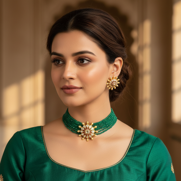 Heritage Polki Choker Lifestyle