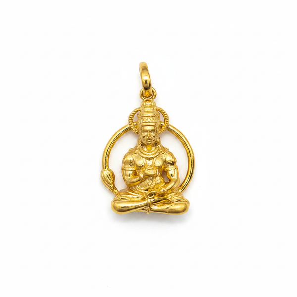 Panch Loham Hanuman Locket white background product shot