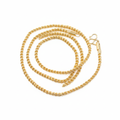 Gold Rope Chain Necklace 18 Inch on white background