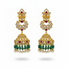 Uncut Diamond Jhumka - Hero White Background