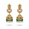 Uncut Diamond Jhumka - Hero White Background