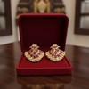 Kempu Gandabherunda Earrings - In Box
