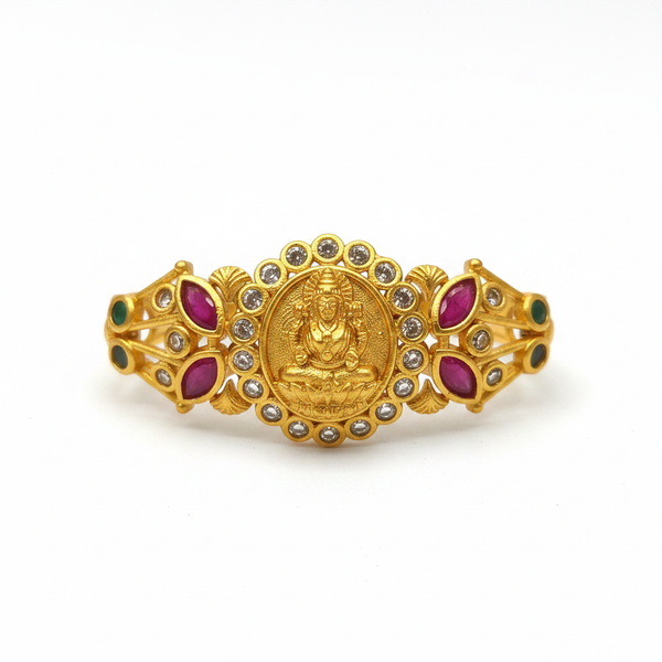 Temple Lakshmi CZ Pendant for Changeable Bangle Bracelet