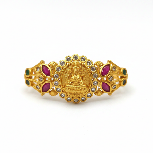 Temple Lakshmi CZ Pendant for Changeable Bangle Bracelet