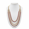 Ruby Diamond 3-Strand Haram Necklace – mannequin display