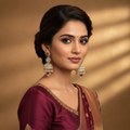 Star Top Jhumka - Model Wear