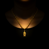 Murugan Swami Locket lifestyle editorial dark background