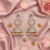 CZ Diamond Chandbali Jhumka – lifestyle