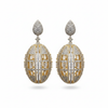 Openable Cage Jhumka on white background