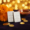 50g 999 Fine Silver Bar lifestyle Diwali setting