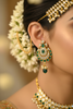 CZ Chandbali Studs - Bridal Lifestyle Wear