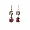 Pink Earrings – White Background