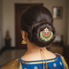 Kundan Juda Pin on Traditional Hair Bun - Lifestyle Image