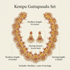 Specifications: 24-inch necklace, 2-inch earrings and screw-back closure