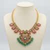 Jadau Kundan necklace on ivory mannequin