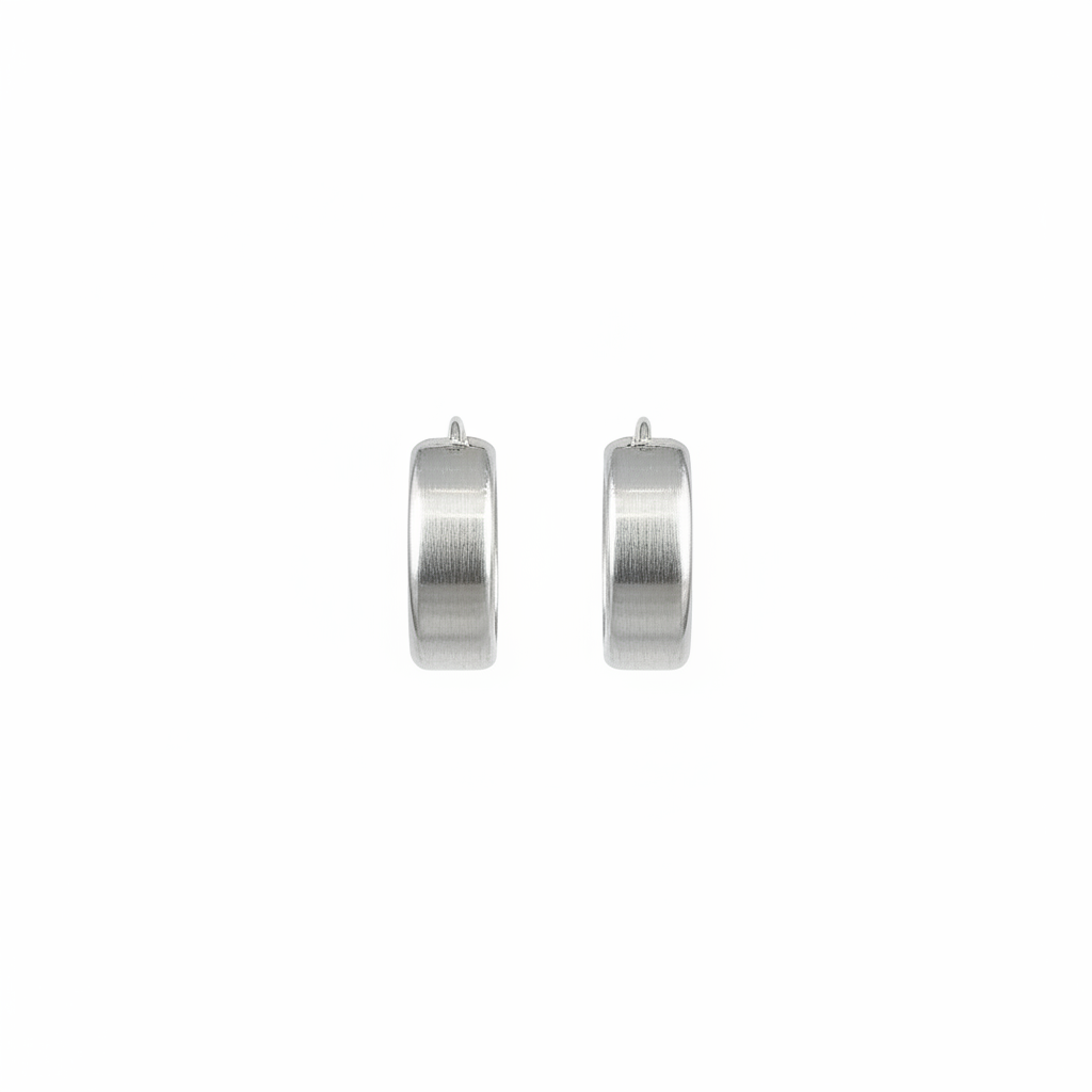 925 sterling silver textured hoop earrings