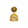 Kempu Mandala Jhumka back view on white background
