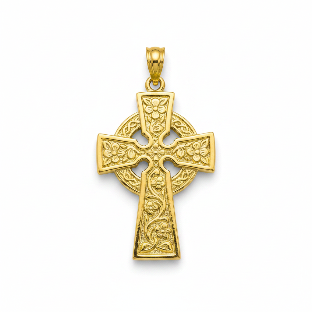 Celtic Cross Locket white background hero shot